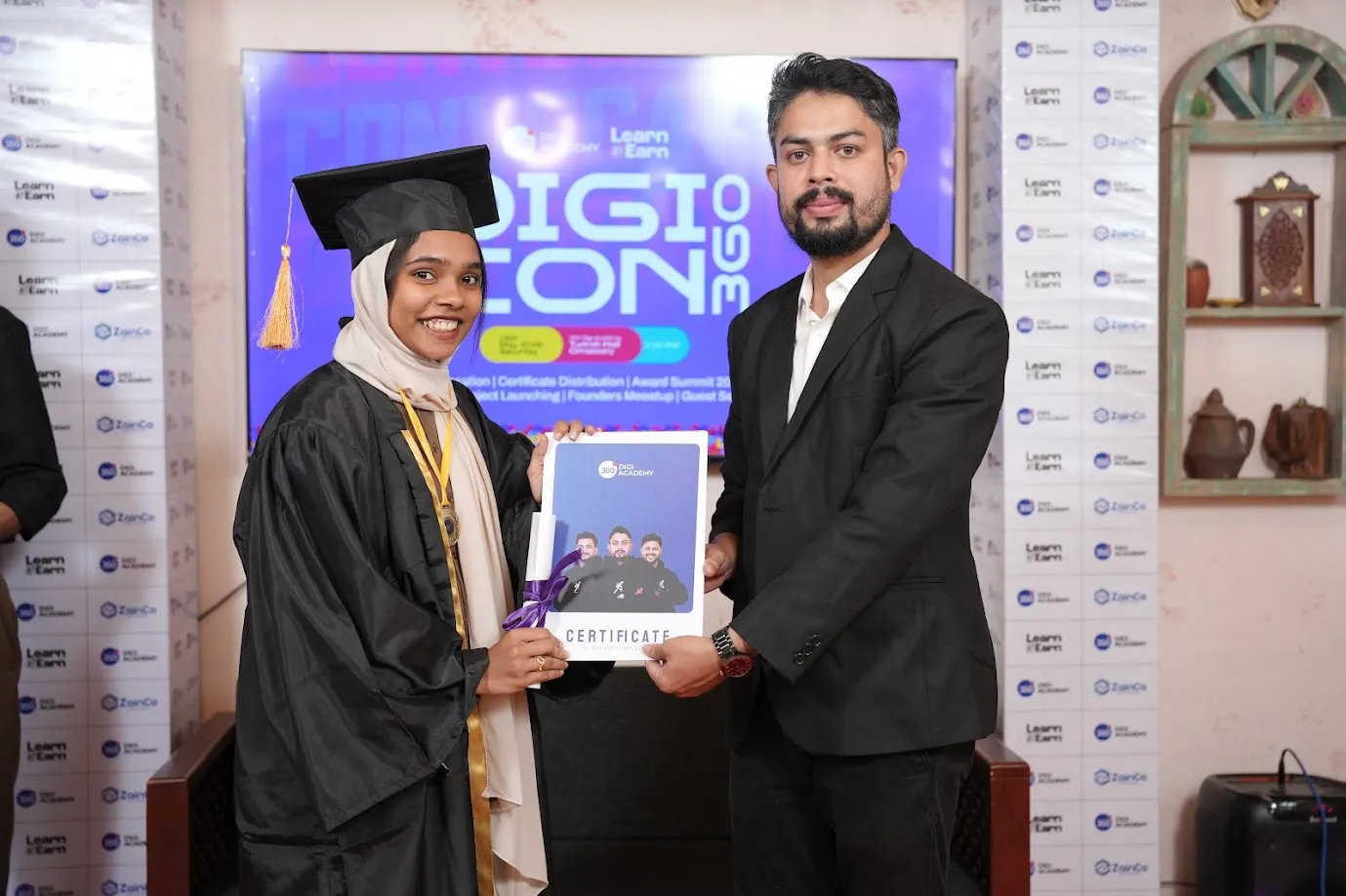 Students celebrating at 360 Digi Academy
